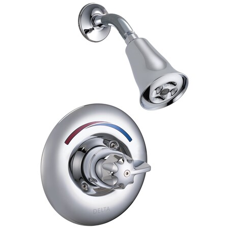 Delta Shower Head Kit, Chrome, Wall T13H183